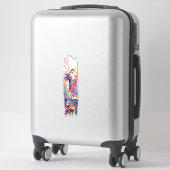 ハミングバード絵を描ブラシ シール (スーツケース)