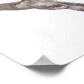 ハミングバード絵画自然 ポスター (角)