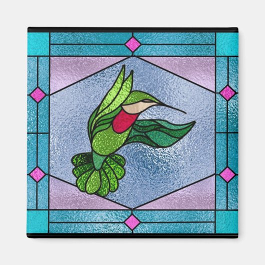 ハミングバード美しい マグネット (正面)