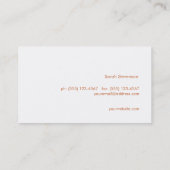 ハミングバード自然 名刺 (裏面)