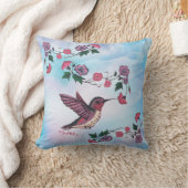 ハミングバード装飾用クッション クッション (ブランケット)