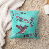 ハミングバード装飾用クッション クッション (ブランケット)