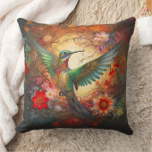 ハミングバード装飾用クッション クッション (ブランケット)