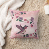 ハミングバード装飾用クッション クッション (ブランケット)