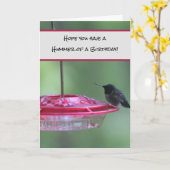 ハミングバード誕生日を持つ カード (黄色い花)