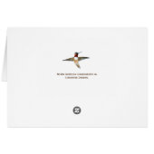 ハミングバード誕生日カード (裏面横)