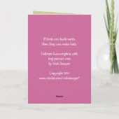 ハミングバード誕生日カード カード (裏面)