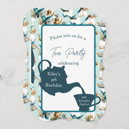 ハミングバード誕生日ティーパーティー (正面/裏面)