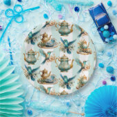 ハミングバード誕生日ティーパーティー ペーパープレート (パーティー)