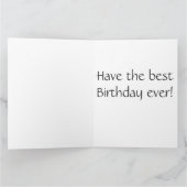 ハミングバード誕生日ビッググリーティングカード カード (内部)