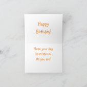 ハミングバード誕生日 カード (内部)