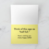 ハミングバード誕生日 カード (内部)