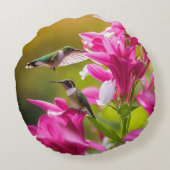 ハミングバード調和枕 ラウンドクッション (裏面)