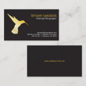 ハミングバード金ゴールド 名刺 (正面/裏面)