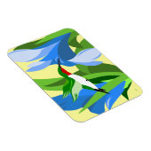 ハミングバード長方形マグネット マグネット (右側)