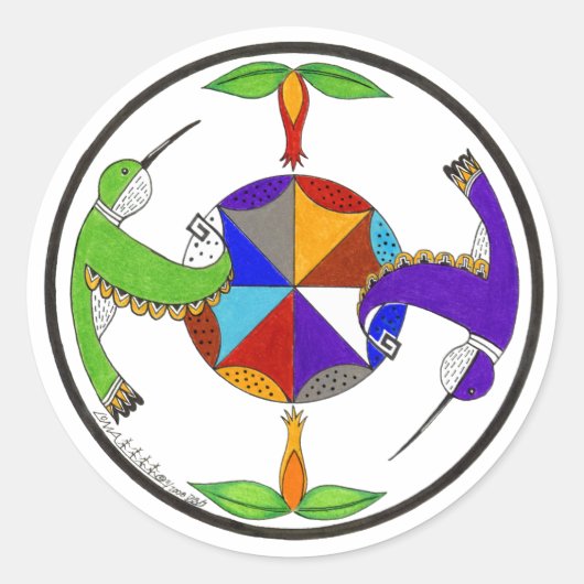 ハミングバード1 ラウンドシール (正面)