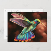 ハミングバード2はがき ポストカード (正面/裏面)