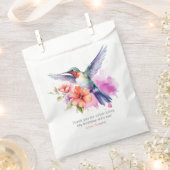 ハミングバード2フローラブーケバースデーパーティー フェイバーバッグ (クリップ留めされた状態)
