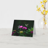 ハミングバード2周年記念グリーティングカード カード (黄色い花)