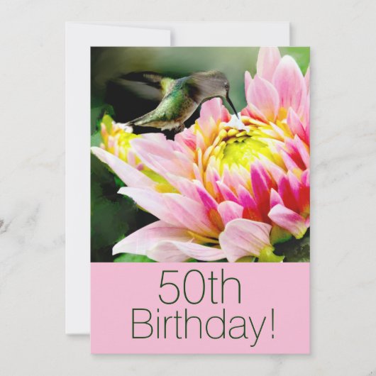 ハミングバード50thブリッチデイパーティの招待状 招待状 (正面)
