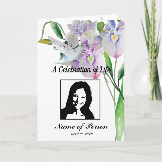 ハミングバード・アイリス葬祭計画 プログラム (正面)