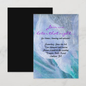 ハミングバード&カラリリーバルミツワーパーティーカード 招待状 (正面/裏面)