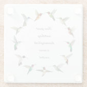 ハミングバード ガラスコースター (裏面)