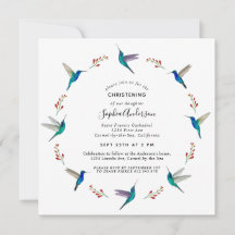 ハミングバード《キリスト教》洗礼式や命名式