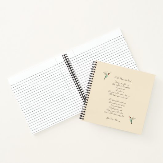 ハミングバード&ジョンバンスチェニー引用文 ノートブック (内部)