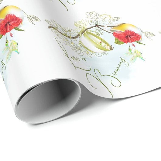 ハミングバード ティーパーティー 愛が育まれる ラッピングペーパー (ロールコーナー)