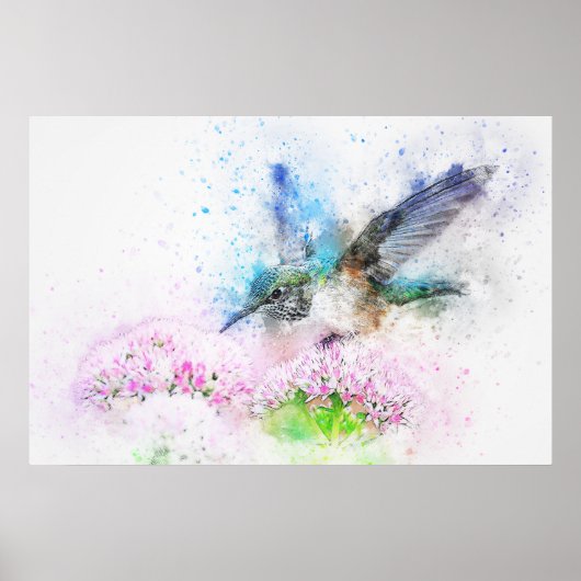 ハミングバード・ネクル・アート ポスター (正面)