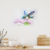 ハミングバード・ネクル・アート ポスター (キッチン)