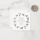 ハミングバード ノートカード (正面/裏面インサイチュ)