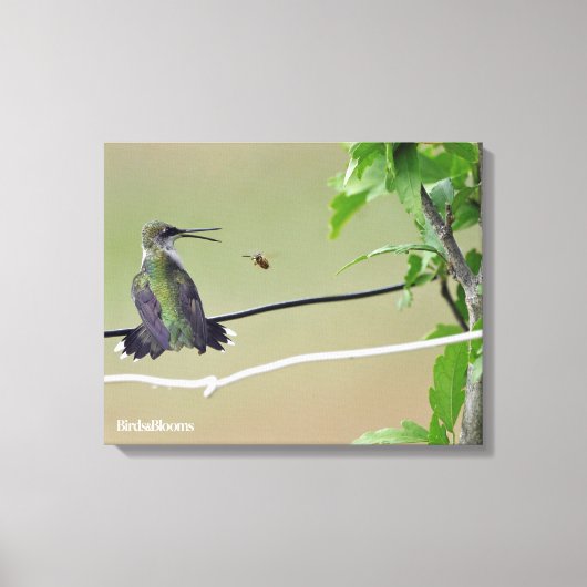 ハミングバード&ハニービー キャンバスプリント (正面)