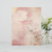 ハミングバード&ピンクフラワースクラップブック紙 (スタンド正面)