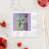 ハミングバード&フラワーズ紙&パーティーナプキンス 縁ありカクテルナプキン (インサイチュ)