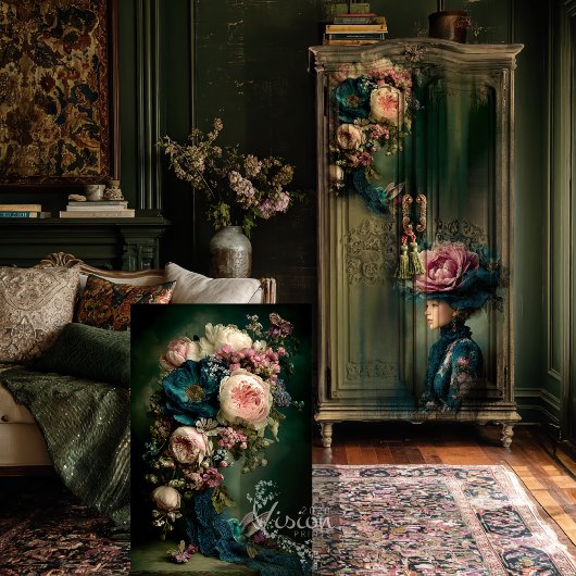 ハミングバード&フローラファンタジーブーケ 薄葉紙