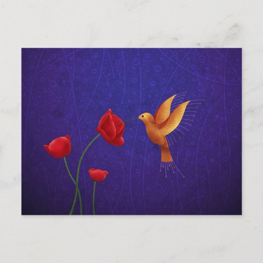 ハミングバード ポストカード (正面)