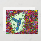 ハミングバード ポストカード (正面/裏面)