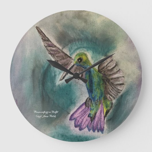 ハミングバード ラージ壁時計 (正面)