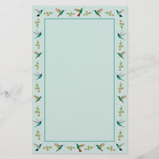 ハミングバード 便箋 (正面)