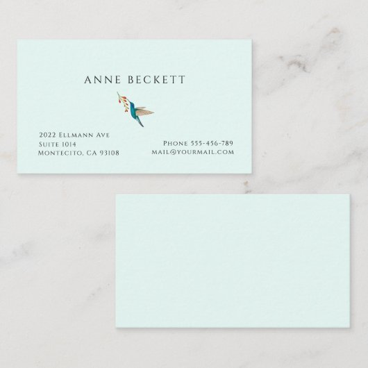 ハミングバード 名刺 (正面/裏面)