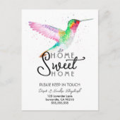 ハミングバード | 引っ越しましたの変更 案内ポストカード (正面)