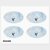 ハミングバード 楕円形シール (シート)