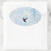 ハミングバード 楕円形シール (バッグ)