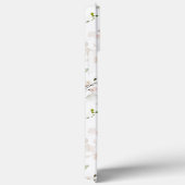 ハミングバード、赤面ピンクローズ、セージグリーンリー Case-Mate iPhoneケース (裏面 / 右)