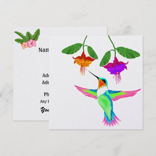 ハミングバード – SRF 招待状 (正面/裏面)