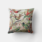 ハミングバード， Trochilidae Kolibris著Ernst Haeckel クッション (裏面)