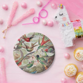 ハミングバード， Trochilidae Kolibris著Ernst Haeckel ペーパープレート (パーティー)