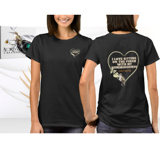 ハミングバードTシャツブラック Tシャツ